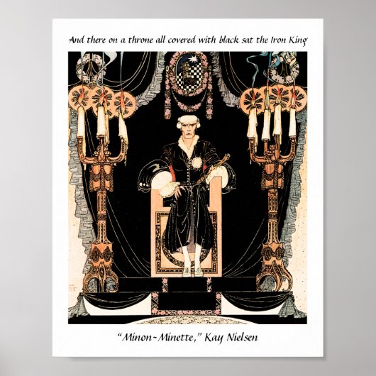 Iron King sprookje illustratie door Kay Nielsen Poster (Voorkant)