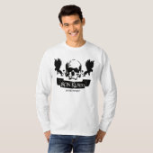 Iron Kladd Entertainment Skull Logo Lange hoes T T-shirt (Voorkant volledig)