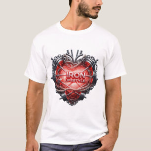 Iron Lifestyle Gym Heart – Hardcore Bodybuilding M T-shirt