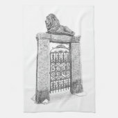 Iron Lion Gate Dish Towel Theedoek (Verticaal)