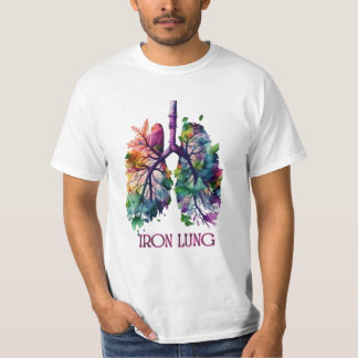 Iron Lung Art – Artistic Lung Illustration with Fl T-shirt