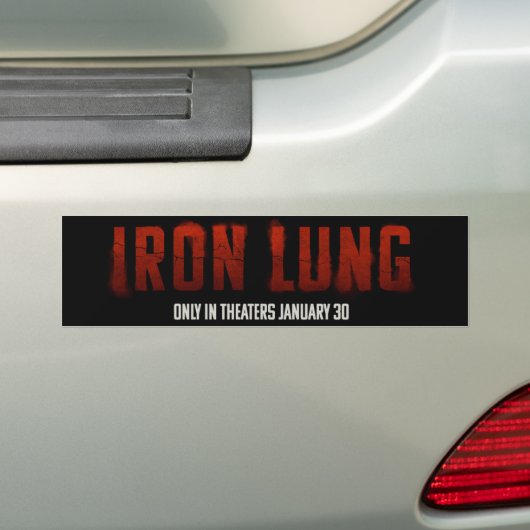 IRON LUNG BUMPERSTICKER (Op auto)