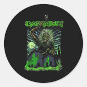 Iron Maiden - Eddie Halloween Ronde Sticker (Voorkant)