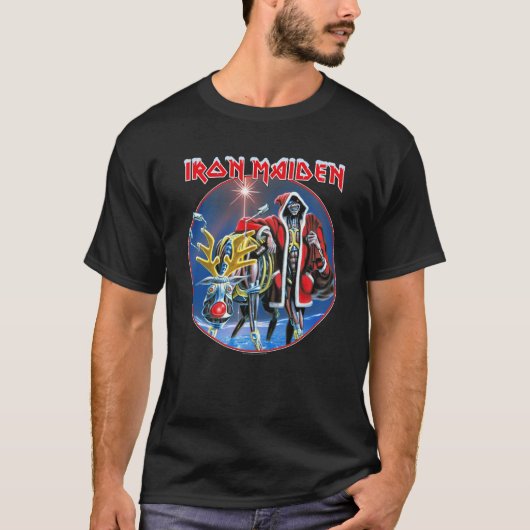 Iron Maiden SIT Xmas Swea T-shirt (Voorkant)