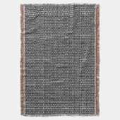 Iron Mail Gunmetal Black Metal Chain Armor Deken (Voorkant Verticaal)