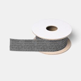Iron Mail Gunmetal Black Metal Chain Armor Satijnen Lint