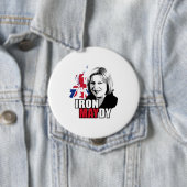 Iron Maydy the Iron Lady -  Ronde Button 4,0 Cm (In situ)