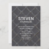 Iron Metal Grille Lattice Framework Birthday Kaart (Voorkant)