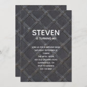 Iron Metal Grille Lattice Framework Birthday Kaart (Voorkant / Achterkant)