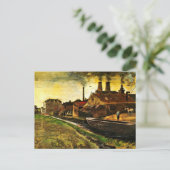 Iron Mill in Den Haag door Vincent van Gogh Briefkaart (Staand voorkant)