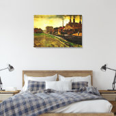 Iron Mill in Den Haag door Vincent van Gogh Canvas Afdruk (Insitu (Slaapkamer))
