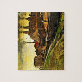 Iron Mill in Den Haag door Vincent van Gogh Legpuzzel (Verticaal)
