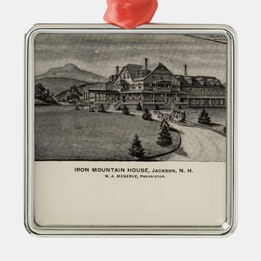 Iron Mountain House, Jackson, NH Metalen Ornament (Voorkant)