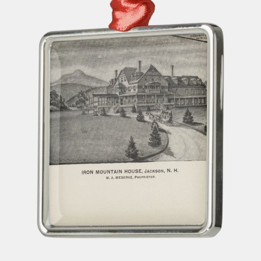 Iron Mountain House, Jackson, NH Metalen Ornament (Links)