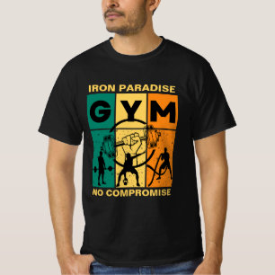 "Iron Paradise, geen compromis" GYM Lover T-shirt