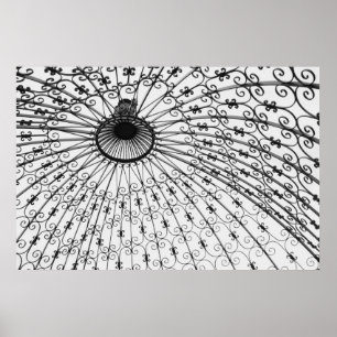 Iron Pergola, Gilcrease Museum Gardens. 2008 Poster