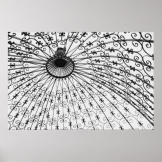 Iron Pergola, Gilcrease Museum Gardens. 2008 Poster