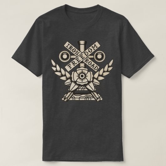 Iron Road Freedom BW 1 T-shirt (Design voorkant)
