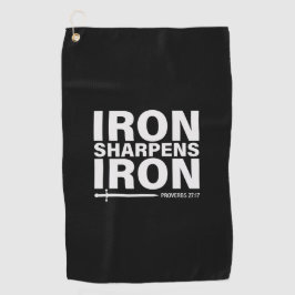 Iron Scherpt IJzer Zwart Golfhanddoek