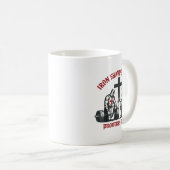 Iron Sharpens Iron Bible Scripture Christian Gym W Koffiemok (Voorkant rechts)