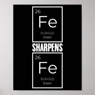 Iron Sharpens Iron Bijbel Verse Periodiek Tabel Ch Poster
