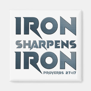 Iron Sharpens Iron - Christelijke Mannen & Vrouwen Magneet