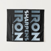 Iron Sharpens Iron - Christelijke Mannen & Vrouwen Wandkleed (Voorkant (horizontaal))