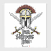 Iron Sharpens Iron Essential Christelijke inspirat Sticker (Vel)