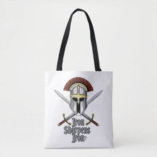Iron Sharpens Iron Essential Christelijke inspirat Tote Bag (Voorkant)