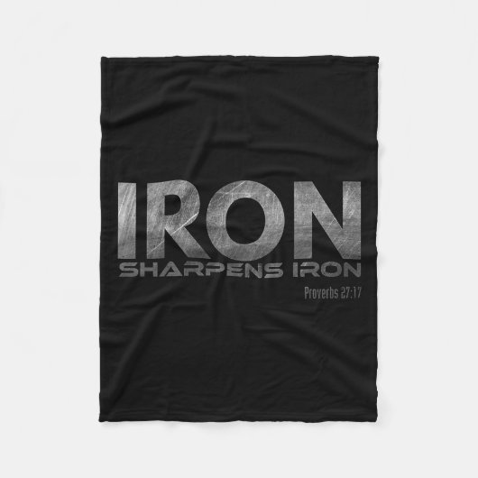 Iron Sharpens Iron  Fleece Deken (Voorkant)