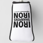 Iron Sharpens Iron Golf Putter Hoesje Golfheadcover (Draai 90)