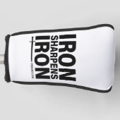Iron Sharpens Iron Golf Putter Hoesje Golfheadcover (Voorkant)