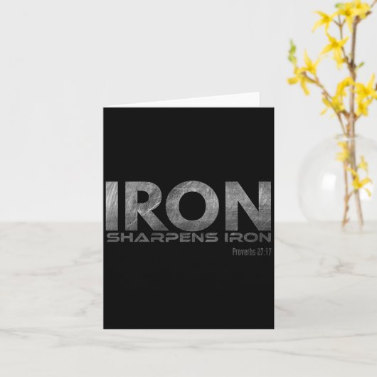 Iron Sharpens Iron  Kaart (Gele Bloem)