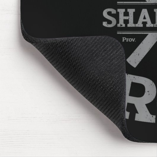 Iron Sharpens Iron Proverbs 27_17 Gym Workout Men  Muismat (Hoek)