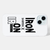 Iron Sharpens Iron Proverbs 27:17 iPhone Case (Achterkant (horizontaal))
