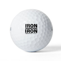"Iron Sharpens Iron" Wilson-golfballen