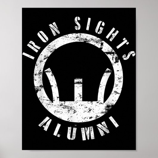 Iron Sights Alumni Boot Camp Schieten Marksmanship Poster (Voorkant)