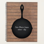 Iron Skillet Rustic Caterer Chef Planner (Voorkant)