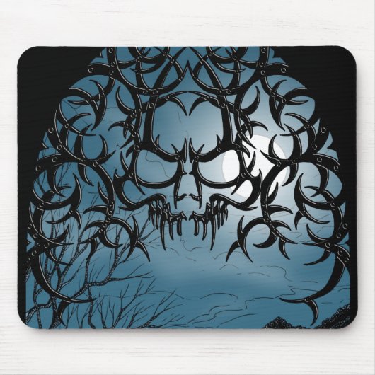 Iron Skull Mousepad Muismat (Voorkant)