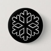 Iron Snowflake Ronde Button 5,7 Cm (Voorkant)