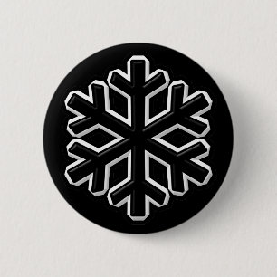 Iron Snowflake Ronde Button 5,7 Cm