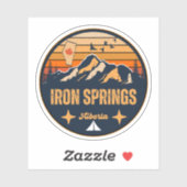 Iron Springs, Alberta Sticker (Vel)