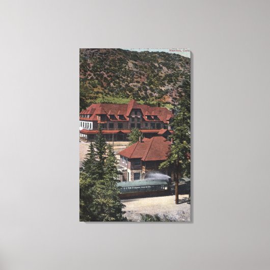 Iron Springs Cog Road Station & Hotel Canvas Afdruk (Voorkant)