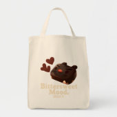 Iron T Bittersweet Mood: Dark Chocolate Cake Art Tote Bag (Voorkant)