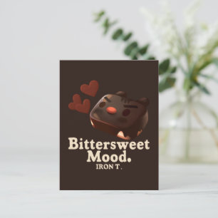 Iron T Bittersweet Stemming: Donkere Chocolade Cak Aankondigingskaart