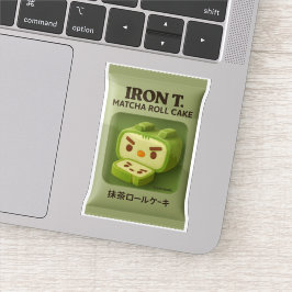 Iron T. Matcha Roll Cake: Japanese Snack Art Sticker