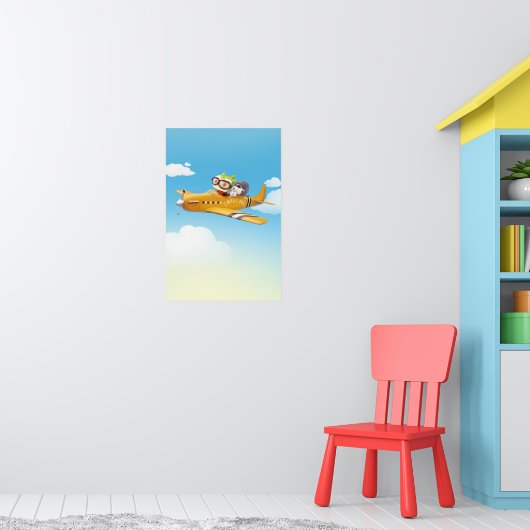 Iron T & Smile Pup: High Flying Avontuur Poster (Kinderkamer 1)