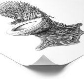 Iron Throne Toilet – Funny Game of Thrones Poster (Hoek)