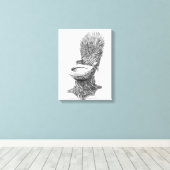 Iron Throne Toilet – Grappige Game of Thrones Canvas Afdruk (Insitu (Houten vloer))
