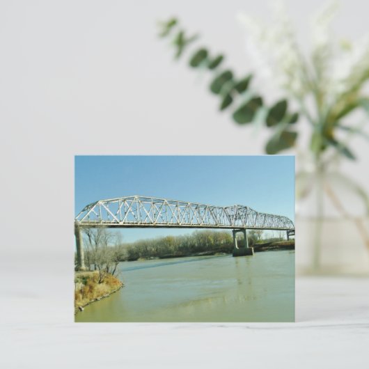 Iron Truss Bridge Briefkaart (Staand voorkant)